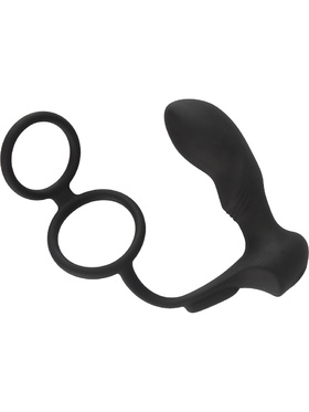 Black Velvets: Double Ring & Plug with Vibration