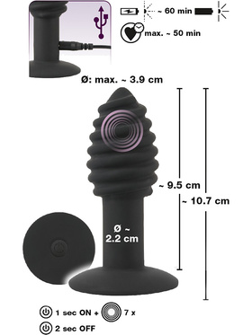 Black Velvets: Twist Butt Plug