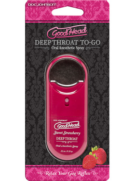 GoodHead: Deep Throat To-Go Spray, Strawberry, 8.5 ml