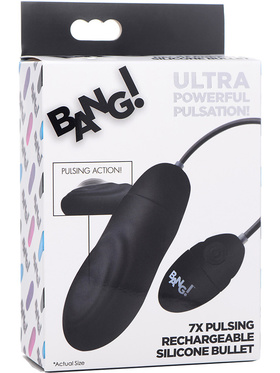 XR Brands Bang: 7X Pulsing Rechargeable Silicone Bullet