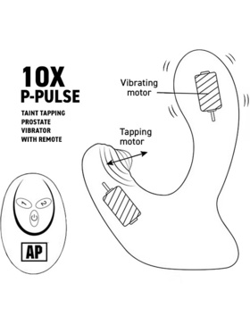 Alpha-Pro: 10X P-Pulse, Prostate Stimulator + Remote