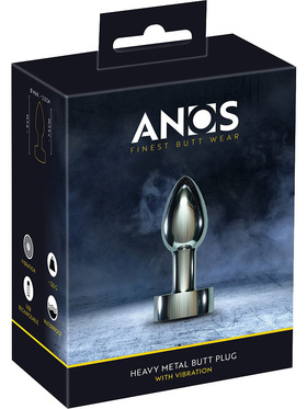 Anos: Heavy Metal Butt Plug with Vibration