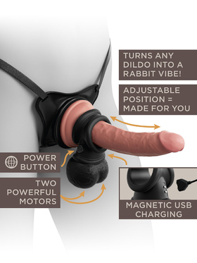 King Cock Elite: Ultimate Vibrating Silicone Body Dock Kit