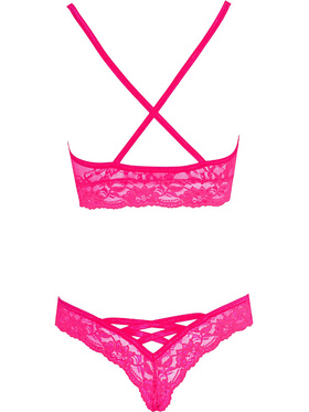 Cottelli Lingerie: Spets-BH & trosor, rosa