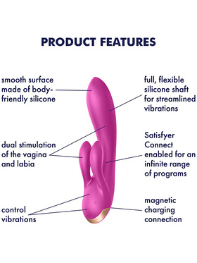 Satisfyer Connect: Double Flex Vibrator, lila