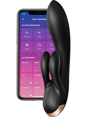 Satisfyer Connect: Double Flex Vibrator, svart