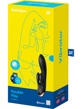 Satisfyer Connect: Double Flex Vibrator, svart