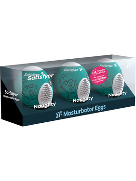 Satisfyer: Masturbator Egg, Naughty, 3-pack