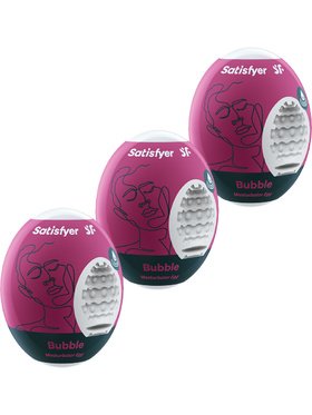 Satisfyer: Masturbator Egg, Bubble, 3-pack