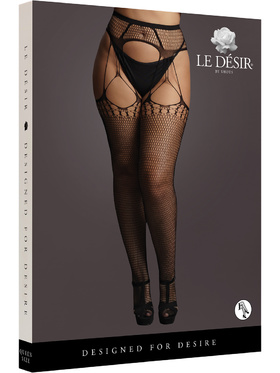 Le Désir: Shredded Suspender Pantyhose, One Size Plus