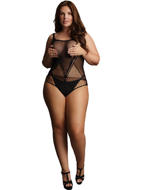 Le Désir: Contrast Net Teddy, One Size Plus