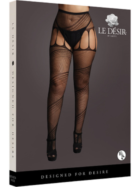 Le Désir: Crotchless Cut-Out Pantyhose, One Size Plus