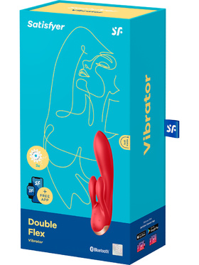 Satisfyer Connect: Double Flex Vibrator, röd