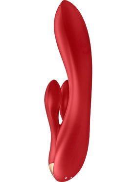 Satisfyer Connect: Double Flex Vibrator, röd