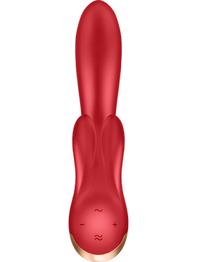 Satisfyer Connect: Double Flex Vibrator, röd