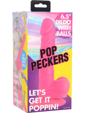 Pop Peckers: Poppin Dildo 16.5 cm, rosa