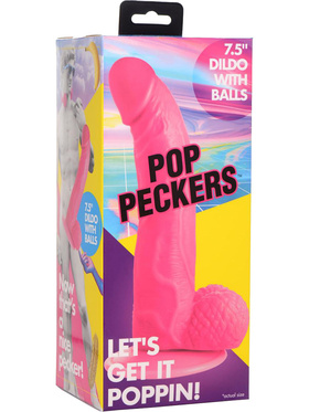 Pop Peckers: Poppin Dildo, 19cm, rosa