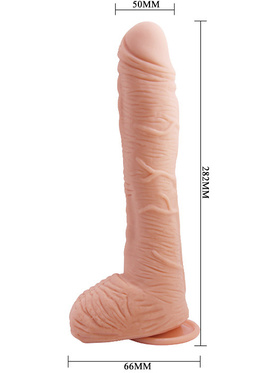 Beautiful Alex: Realistisk Dildo med Sugpropp, 28 cm