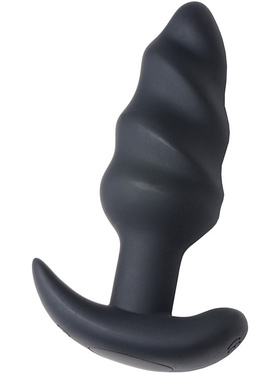 XR Brands Bang: 21X Silicone Swirl Plug with Remote