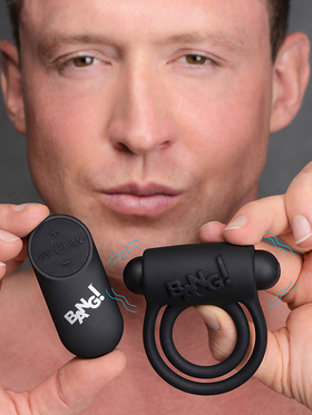 XR Brands Bang: Silicone Cock Ring & 28X Bullet with Remote