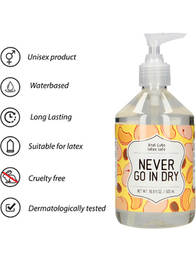 S-Line: Anal Lube, Never Go In Dry, 500 ml