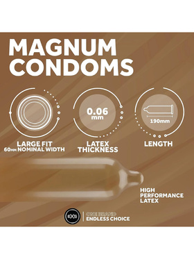 EXS Magnum Large: Kondomer, 12-pack