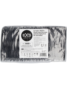 EXS Black Latex: Kondomer, 100-pack