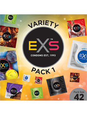 EXS Variety Pack 1: Kondomer, 42-pack