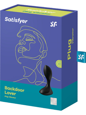 Satisfyer: Backdoor Lover, Plug Vibrator, svart