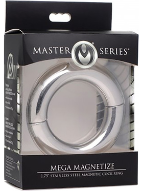 XR Master Series: Mega Magnetize, Steel Magnetic Cock Ring, 4.4 cm