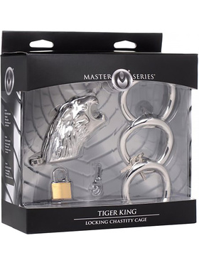 XR Master Series: Tiger King, Locking Chastity Cage