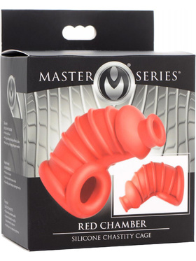 XR Master Series: Red Chamber, Silicone Chastity Cage