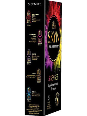 Manix Skyn: 5 Senses Kondomer, 5-pack