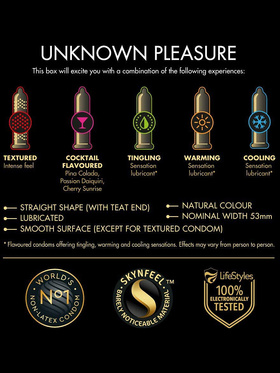 Manix Skyn: Unknown Pleasures Kondomer, 14-pack