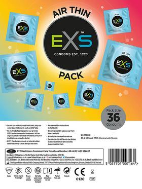 EXS Air Thin: Kondomer, 36-pack