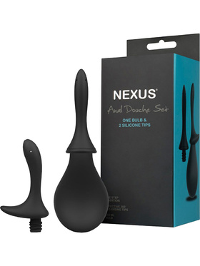 Nexus: Anal Douche Set, One Bulb & 2 Silicone Tips