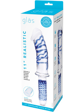 Gläs: Realistic, Double Ended Glass Dildo with Handle