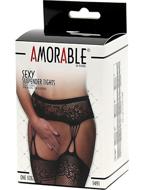 Amorable by Rimba: Suspender Tights, One Size
