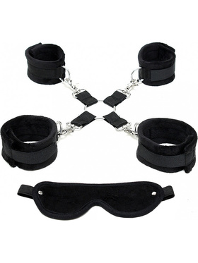 Rimba: Soft Bondage Set, Hogtie, Cuffs & Blindfold