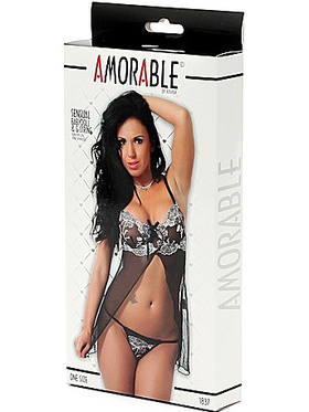 Amorable by Rimba: Babydoll with G-String, One Size