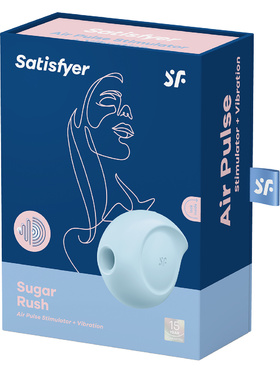 Satisfyer: Sugar Rush, Air Pulse Stimulator + Vibration, blå