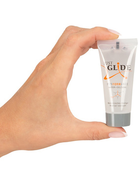 Just Glide: Performance, Vatten- och Silikonbaserat Glidmedel, 20 ml