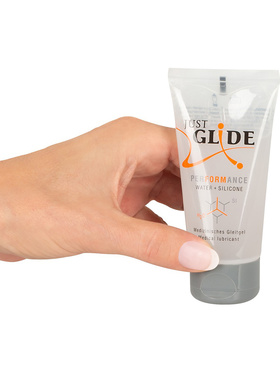 Just Glide: Performance, Vatten- och Silikonbaserat Glidmedel, 50 ml