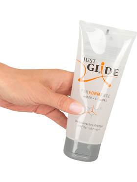 Just Glide: Performance, Vatten- och Silikonbaserat Glidmedel, 200 ml