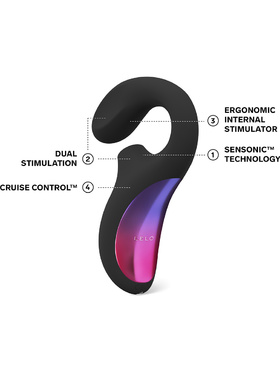 LELO: Enigma Cruise, Dual-Action Sonic Massager, svart