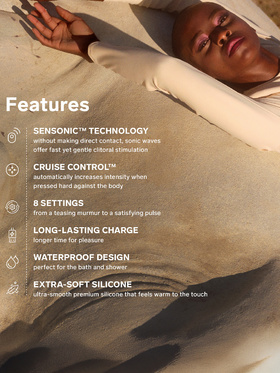 LELO: Enigma Cruise, Dual-Action Sonic Massager, svart