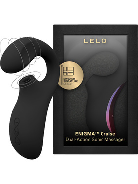 LELO: Enigma Cruise, Dual-Action Sonic Massager, svart