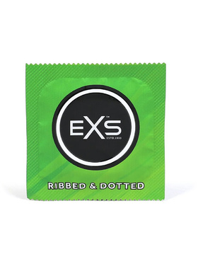 EXS Ribbed & Dotted: Kondomer, 12-pack