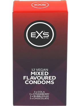 EXS: Kondomer, Mixed Flavoured, 12-pack