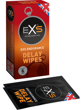 EXS Endurance: Delay Wipes, 6-pack